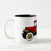  Boerderij voor kerstbomen Tweekleurige Koffiemok (Links)