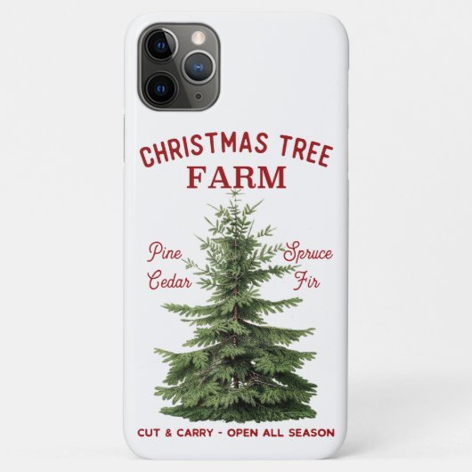 Boerderij voor kerstboomkoorts Case-Mate iPhone case (Achterkant)
