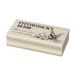 Boerderij voor kippenschets Rubberstempel