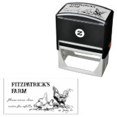  Boerderij voor kippenschets Zelfinktende Stempel (In situ)