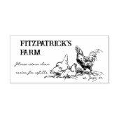  Boerderij voor kippenschets Zelfinktende Stempel (Design)