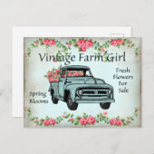 Boerderij vrachtwagen briefkaart (Voorkant / Achterkant)