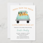  Boerderij vrachtwagen met pompoenHerfst Baby show Kaart (Voorkant)