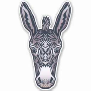 Boerderij Vriend Donkey gezicht Sticker