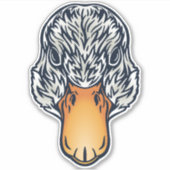 Boerderij vriend eend gezicht sticker (Voorkant)
