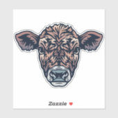 Boerderij vriend vee gezicht sticker (Vel)