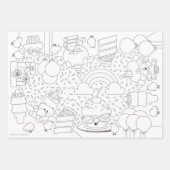 Boerderij Vrienden Groep Kleuren Posters of Inpakpapier Vel (Voorkant 3)