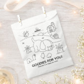 Boerderij Vrienden Kleur-Het-Zelf-Feest Voorkeur T Bedankzakje (Geknipt)