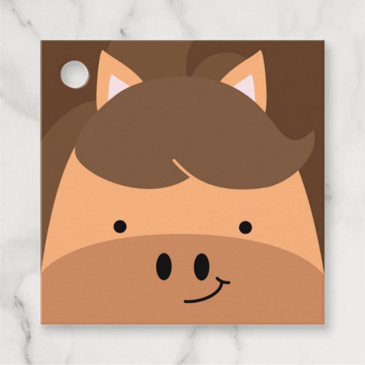 Boerderij Vrienden Perky Pony Gift Label (Voorkant)