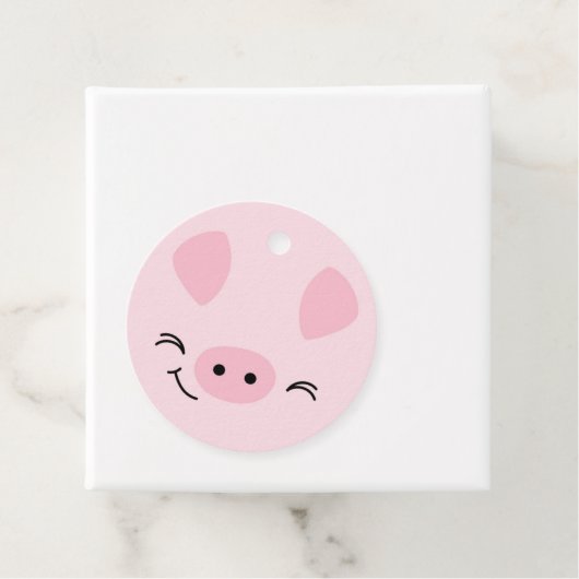 Boerderij Vrienden Speelse Varken Gift Label (In situ)