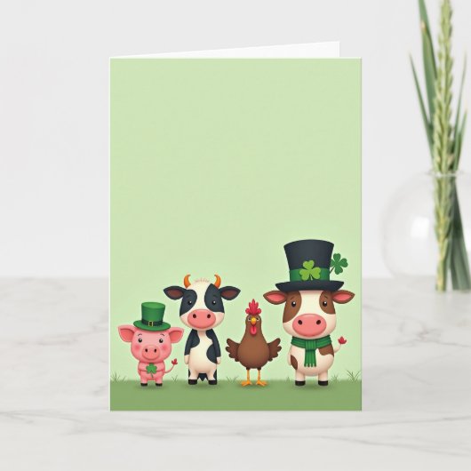 Boerderij Vrienden St. Patrick's Dag Kaart (Voorkant)