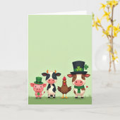 Boerderij Vrienden St. Patrick's Dag Kaart (Gele Bloem)