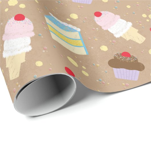 Boerderij Vrienden Sweet Treats Verjaardagsfeest Cadeaupapier (Rol Hoek)