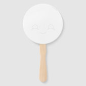 Boerderij Vrienden Varken Hand Fan met Draw-a-Face Handwaaier (Achterkant)