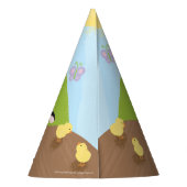 Boerderij Vrienden Verjaardag Papier Party Pet Feesthoedjes (Achterkant)