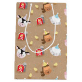 Boerderij Vrienden Verjaardag Party Gift Bag Medium Cadeauzakje (Achterkant)