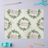 Boerderij Vrolijk Kerstkrans Pine Cone Familie Tissuepapier (Craft)