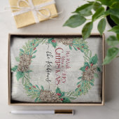 Boerderij Vrolijk Kerstkrans Pine Cone Familie Tissuepapier (Geschenk)