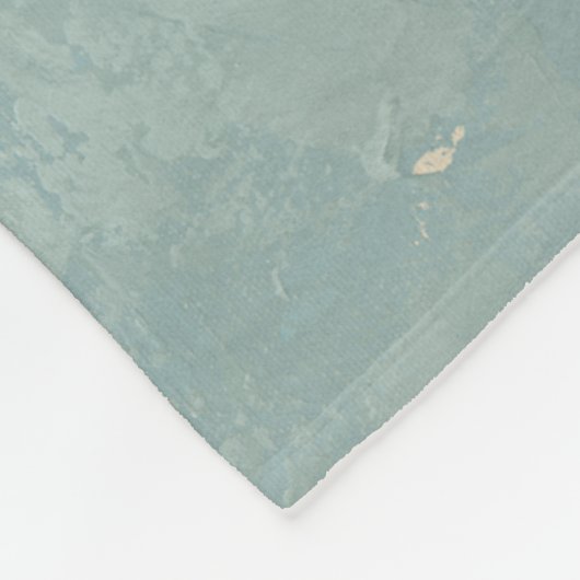 Boerderij vun - koe met bloeiende kroon fleece deken (Hoek)