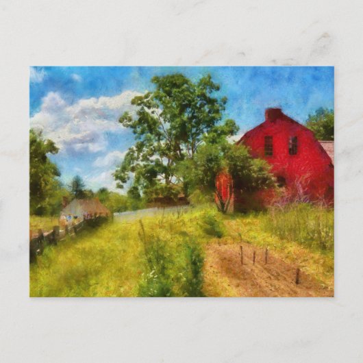Boerderij - waar de landbouwer woont briefkaart (Voorkant)