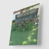 Boerderij wagen vierkante klok (Hoek)