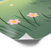 Boerderij wanddecoratie – Schattig schaap onder na (Hoek)