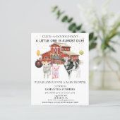 Boerderij Waterverf Koe Varkens Baby shower (Staand voorkant)