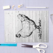 Boerderij Weathered Barn Wood-ontvlechting Tissuepapier (Craft)