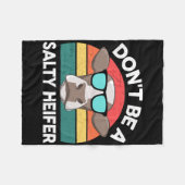 Boerderij- Wees geen zoute vaars vrouwen Mannen Ki Fleece Deken (Voorkant (Horizontaal))