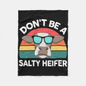 Boerderij- Wees geen zoute vaars vrouwen Mannen Ki Fleece Deken (Voorkant)