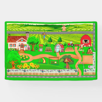 Boerderij Wegen voor Auto's 2 1/2' x 4' Banner