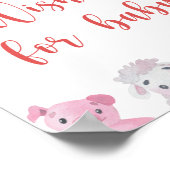 Boerderij - Wensen voor baby Poster (Hoek)