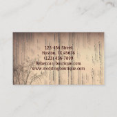  boerderij western land schuur visitekaartje (Achterkant)