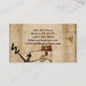  boerderij western land schuur visitekaartje (Achterkant)