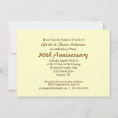 boerderij westerne cowboy 50ste trouwdag kaart (Achterkant)