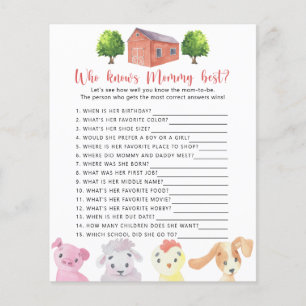 Boerderij - Wie kent mama het beste