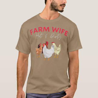 BOERDERIJ WIFE Hot & Dirty Funny Farmer T-shirt
