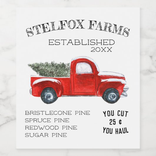  boerderij wijnlabels wijn etiket (Enkel label)