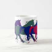 boerderij wilde paarden die koffiemok (Center)