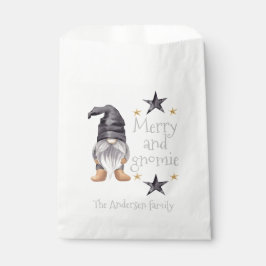 Boerderij Winter Waterverf Gnome voor Kerstmis Bedankzakje