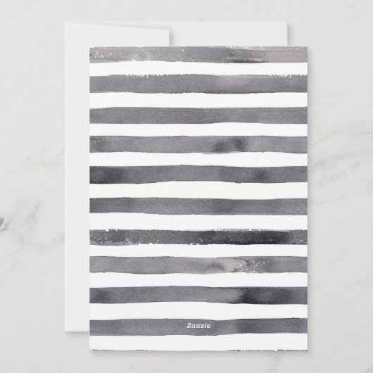 Boerderij Winter Waterverf Gnome voor Kerstmis Feestdagenkaart (Achterkant)