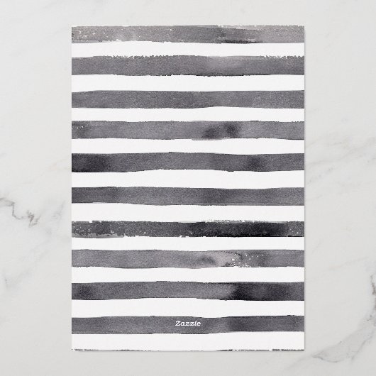 Boerderij Winter Waterverf Gnome voor Kerstmis Folie Feestdagenkaart (Achterkant)