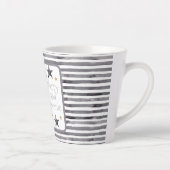 Boerderij Winter Waterverf Gnome voor Kerstmis Latte Mok (Rechts)