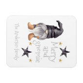 Boerderij Winter Waterverf Gnome voor Kerstmis Magneet (Horizontaal)