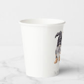 Boerderij Winter Waterverf Gnome voor Kerstmis Papieren Bekers (Rechts)