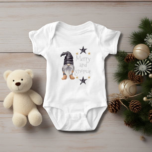 Boerderij Winter Waterverf Gnome voor Kerstmis Romper