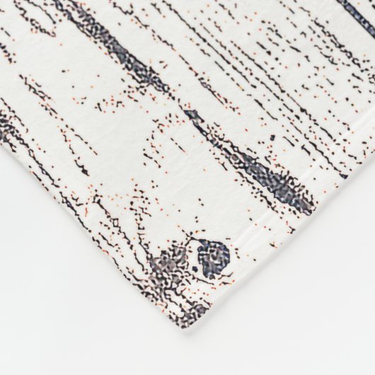 Boerderij Wit Hout Rustiek Melkkannetje Home Sweet Fleece Deken (Hoek)