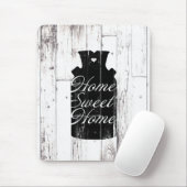 Boerderij Wit Hout Rustiek Melkkannetje Home Sweet Muismat (Met muis)