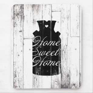 Boerderij Wit Hout Rustiek Melkkannetje Home Sweet Muismat