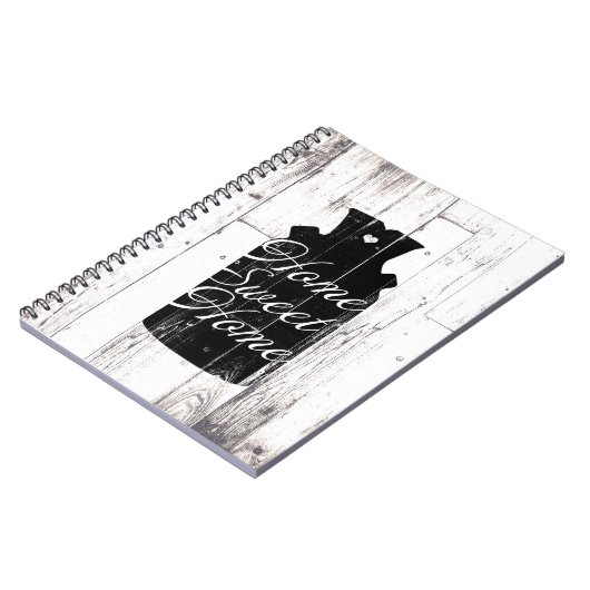 Boerderij Wit Hout Rustiek Melkkannetje Home Sweet Notitieboek (Linkerzijde)